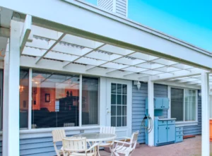 Service patio covers and screen rooms